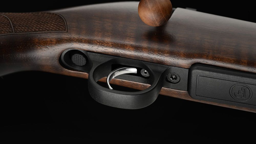 Single-action trigger with 4 settings for trigger pull weight